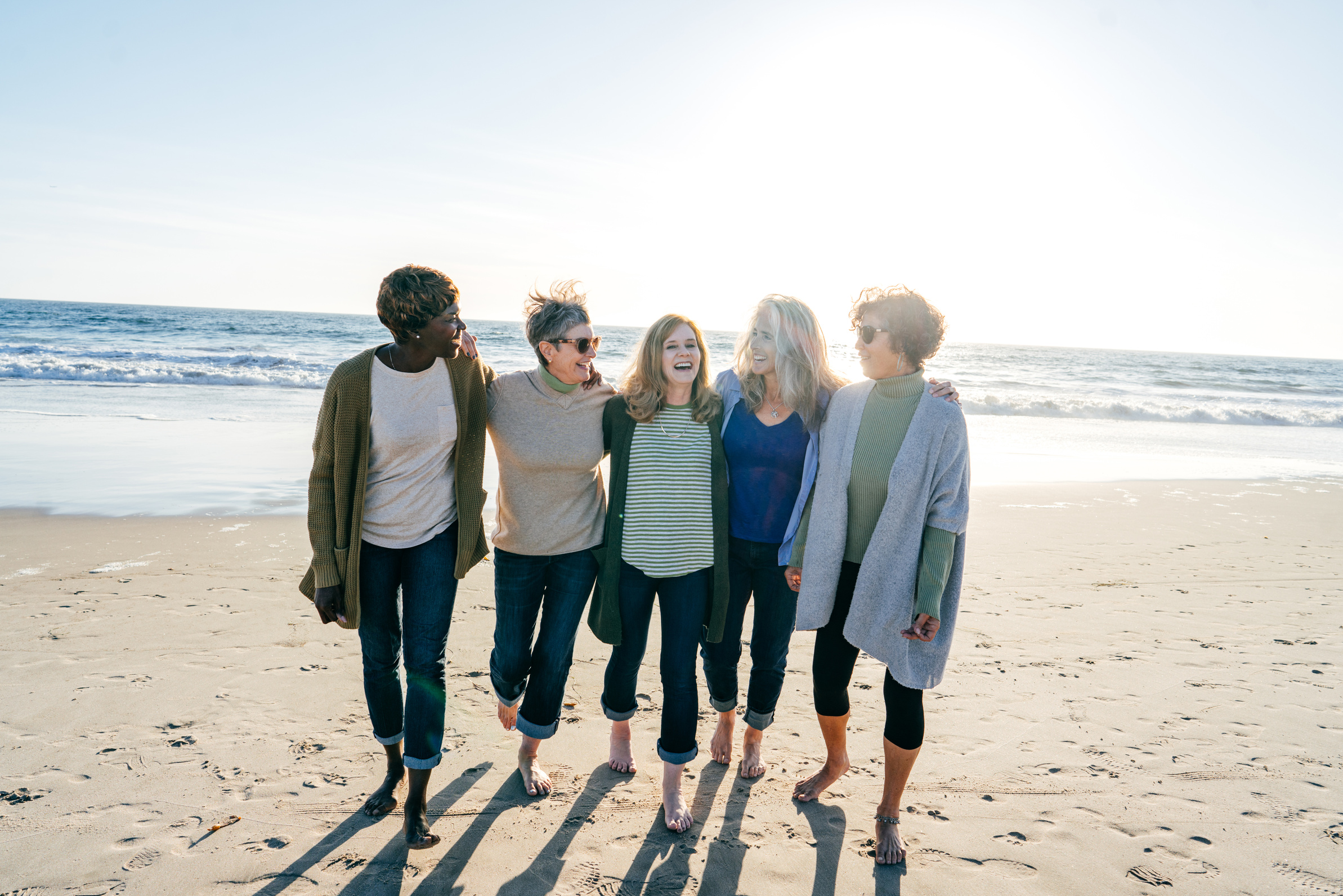 Walking support group for women in their 60s